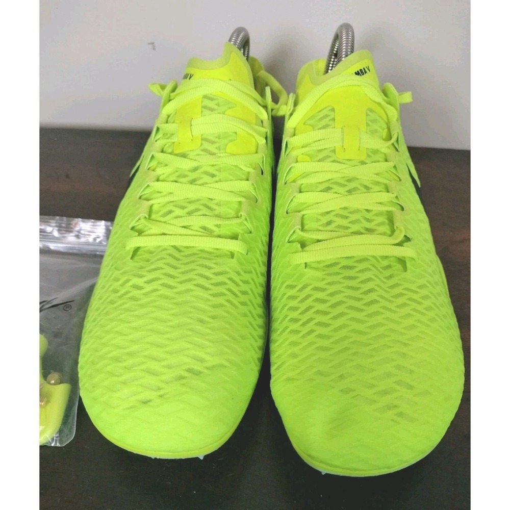 Nike Zoom Mamba V Track Spikes Men's Size 9.5 Volt Black Steeplechase DR9945-700